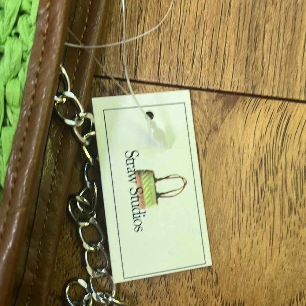 NWT Straw Studios Woman’s Green Shoulder Bag